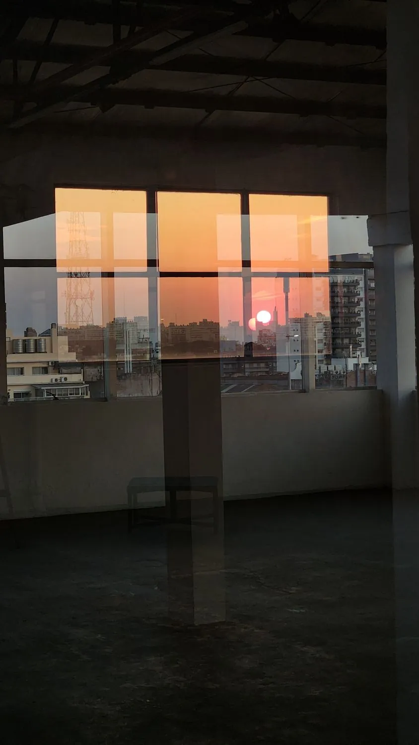 Espacio A, puesta de sol